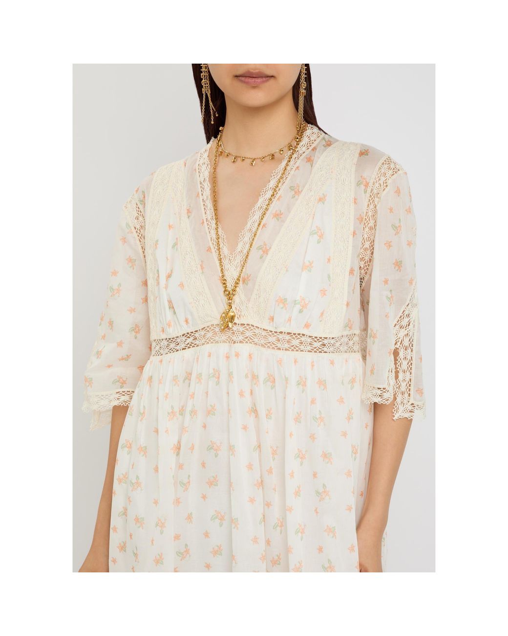Chloé Natural Floral Dress