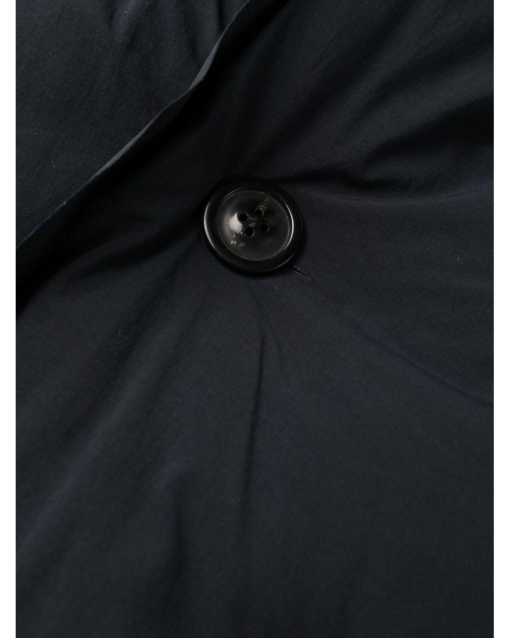 Maison Margiela Black Four-Stitch Detailed Padded Coat for men