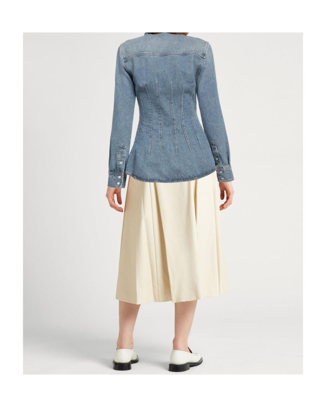 Chloé Blue Denim Long Sleeve Shirt