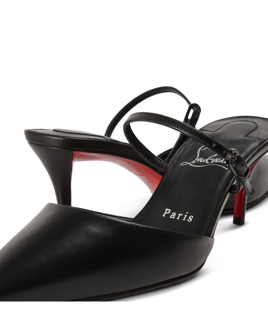 Christian Louboutin Black Solid Color Highheeled Shoes