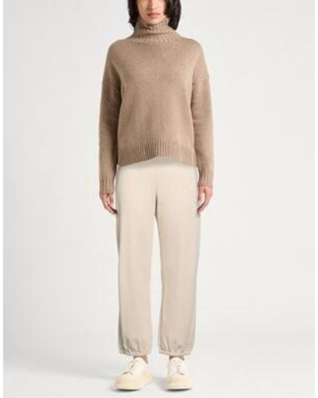 Max Mara Natural Solid-Color Versatile Sports Trousers