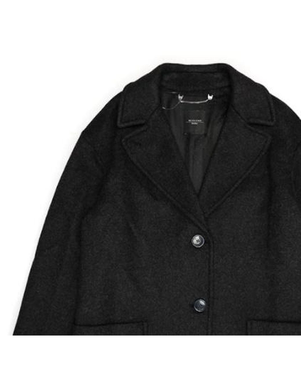 Weekend by Maxmara Black Single-Breasted Coat