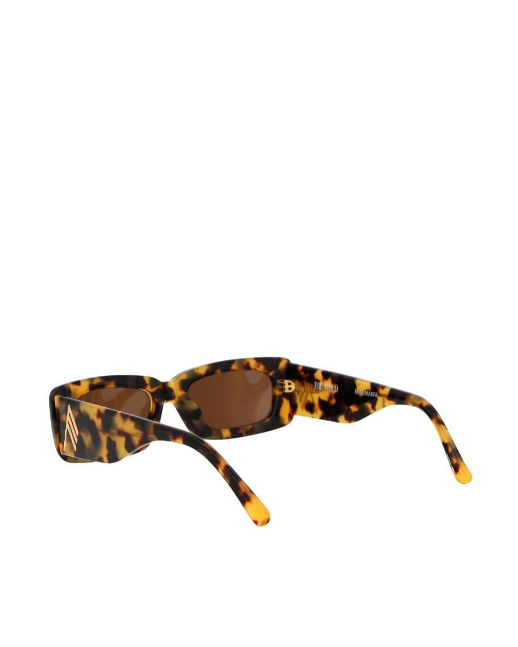 The Attico White Logo Sunglasses