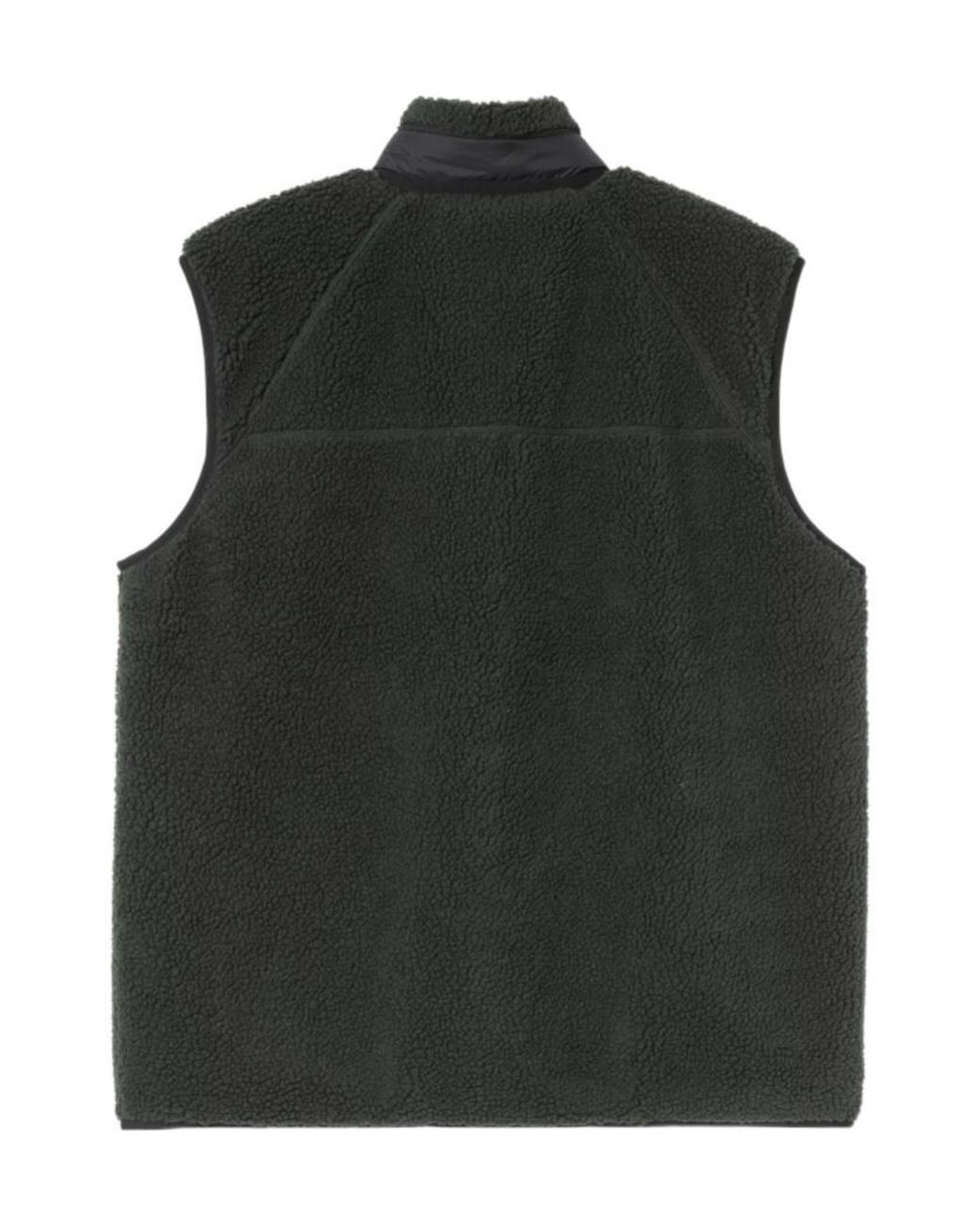 Carhartt Black Prentis Fleece-Texture Zip-Up Gilet for men