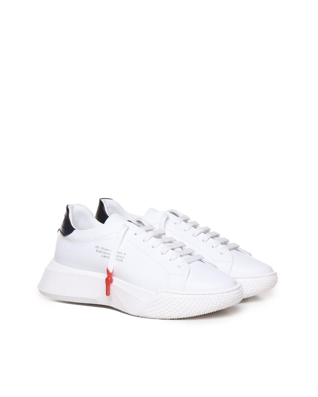 Giuliano Galiano White Nemesis Lace-Up Sneakers for men