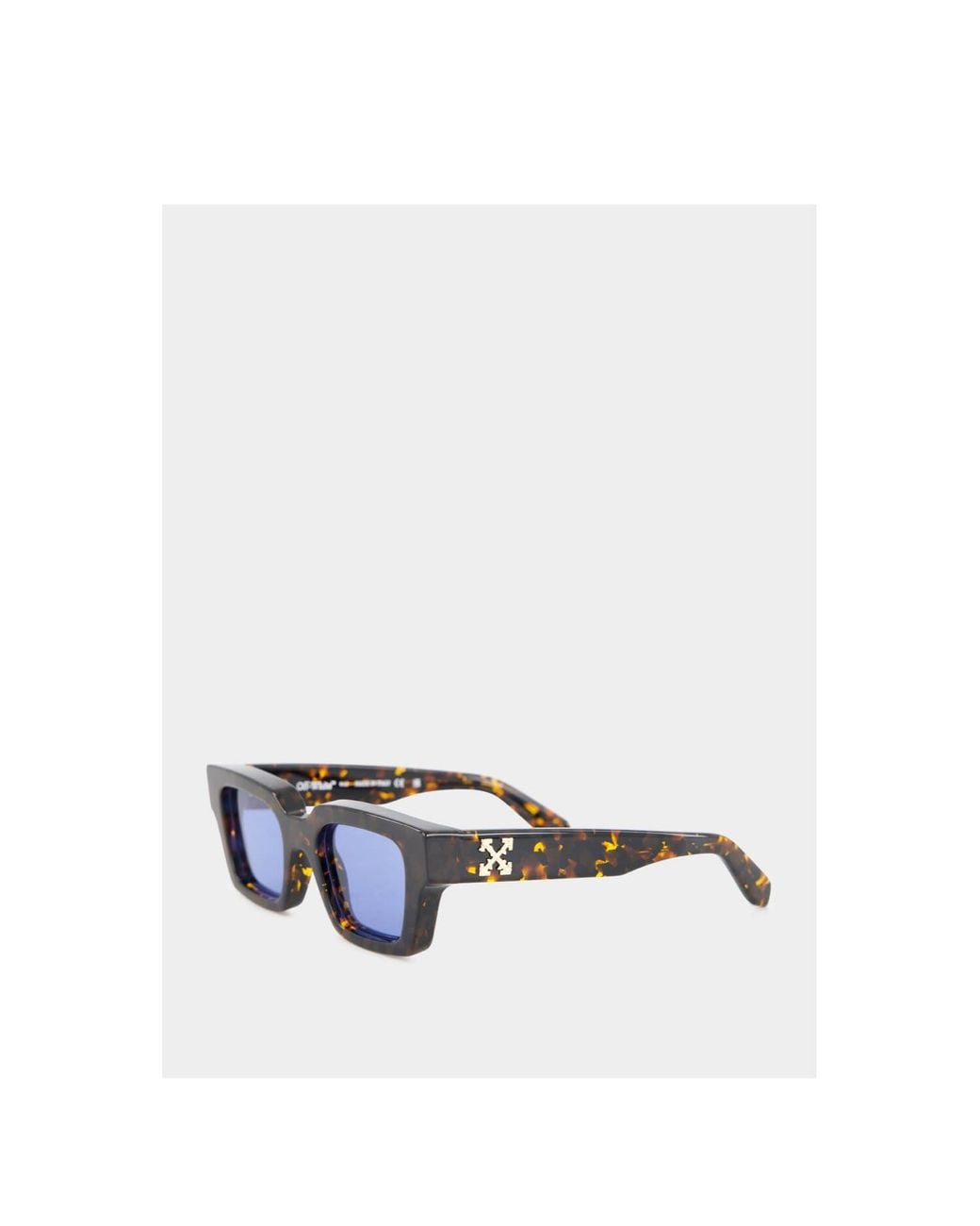 Off-White c/o Virgil Abloh Blue Square Frame Sunglasses for men