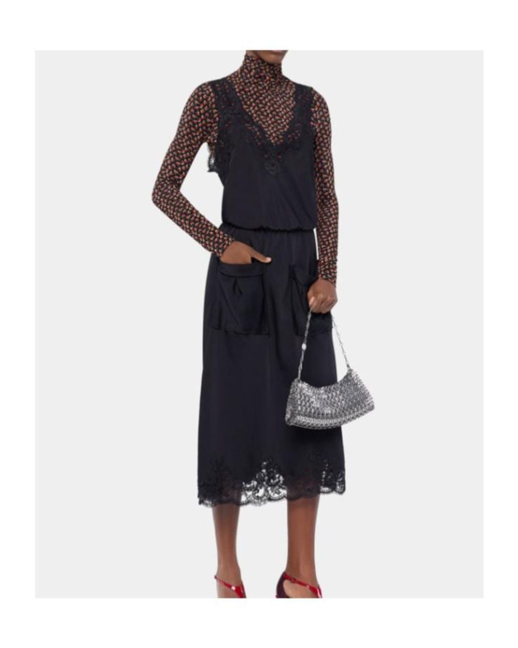Rabanne Black Midi Dress