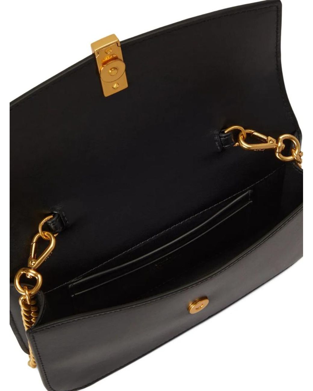 Polo Ralph Lauren Black Chain Strap Shoulder Bag