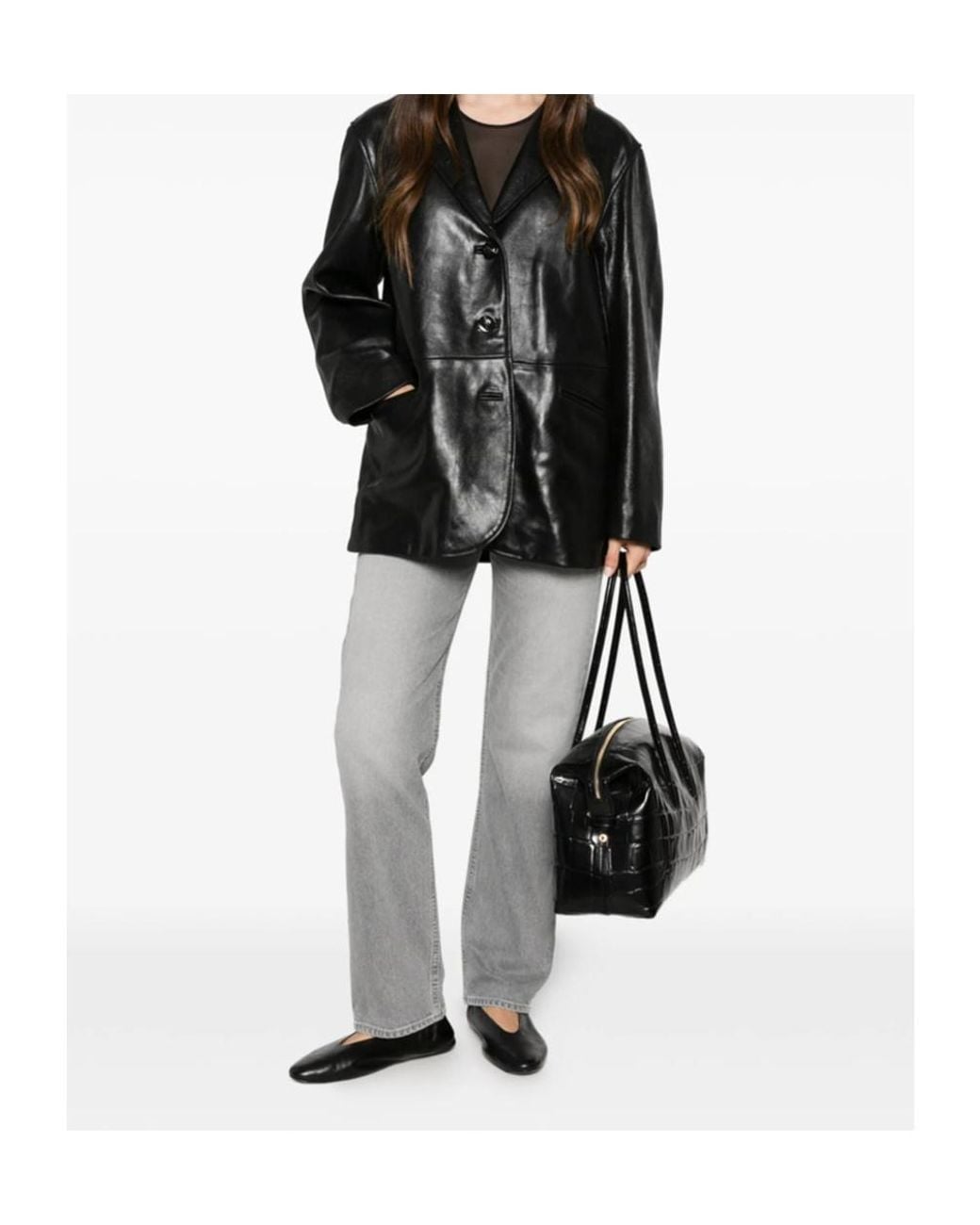 Citizens of Humanity Gray Tapered-Fit Jeans