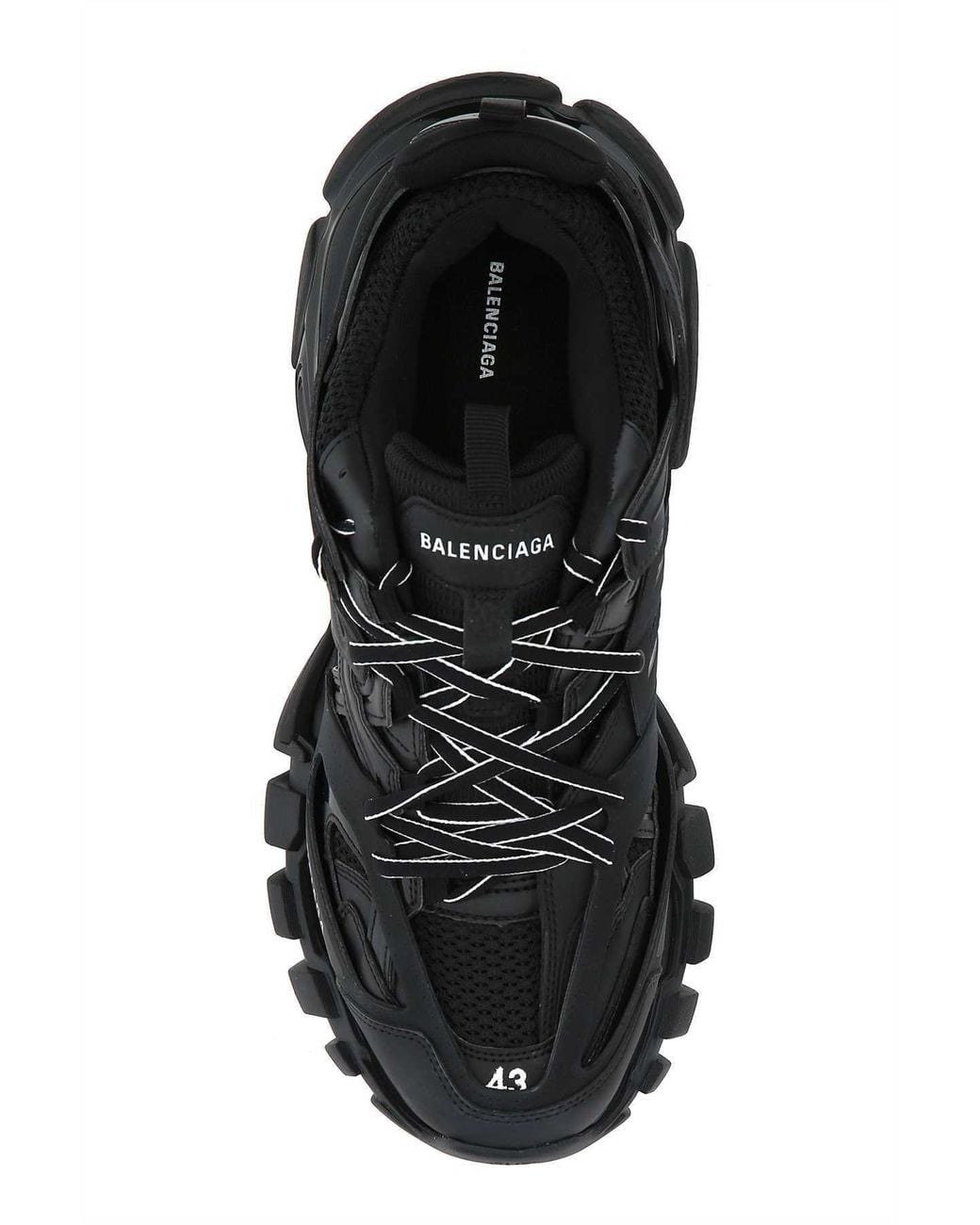 Balenciaga Black Track Lace-Up Sneakers for men