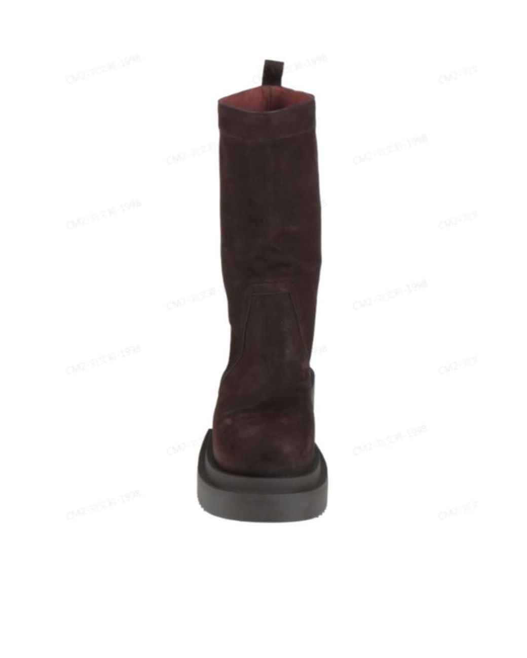 Rick Owens Brown Genuine Leather Ankle Boots