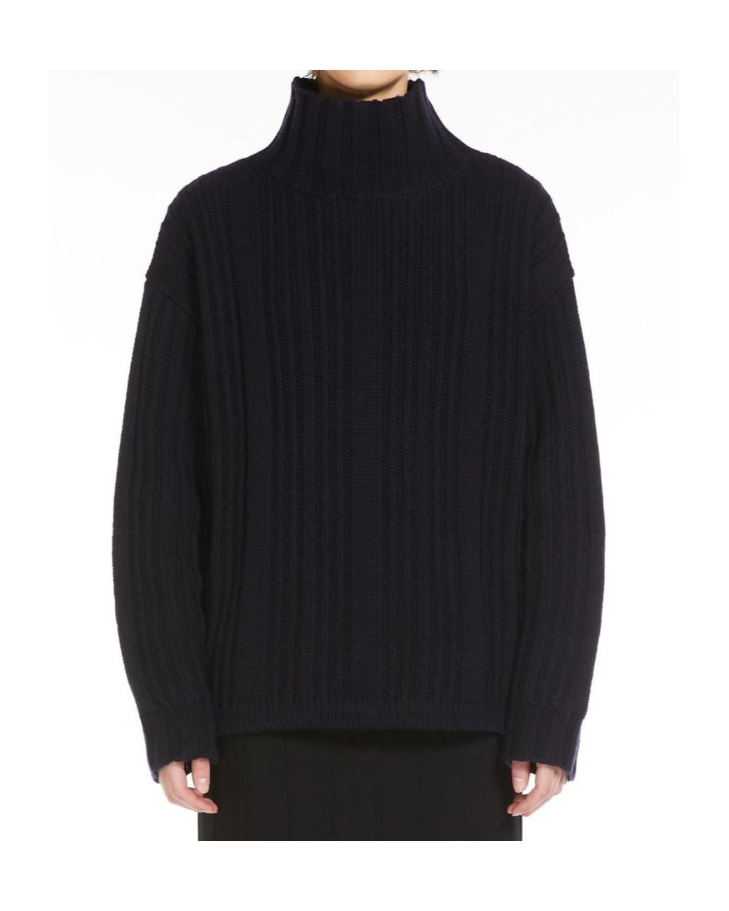 Max Mara Blue Vitalba Turtleneck Jumper