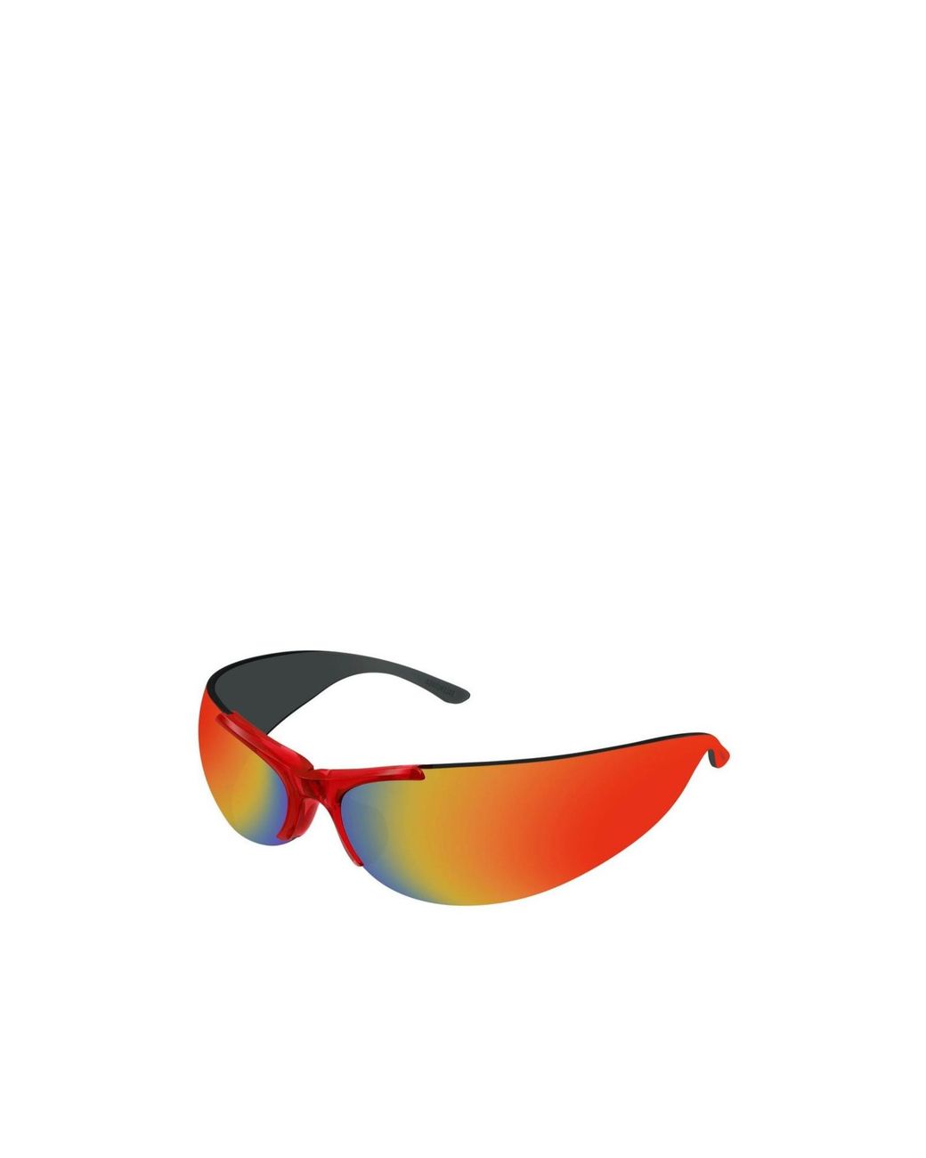 Balenciaga Orange Eyewear Wraparound Frame Sunglasses