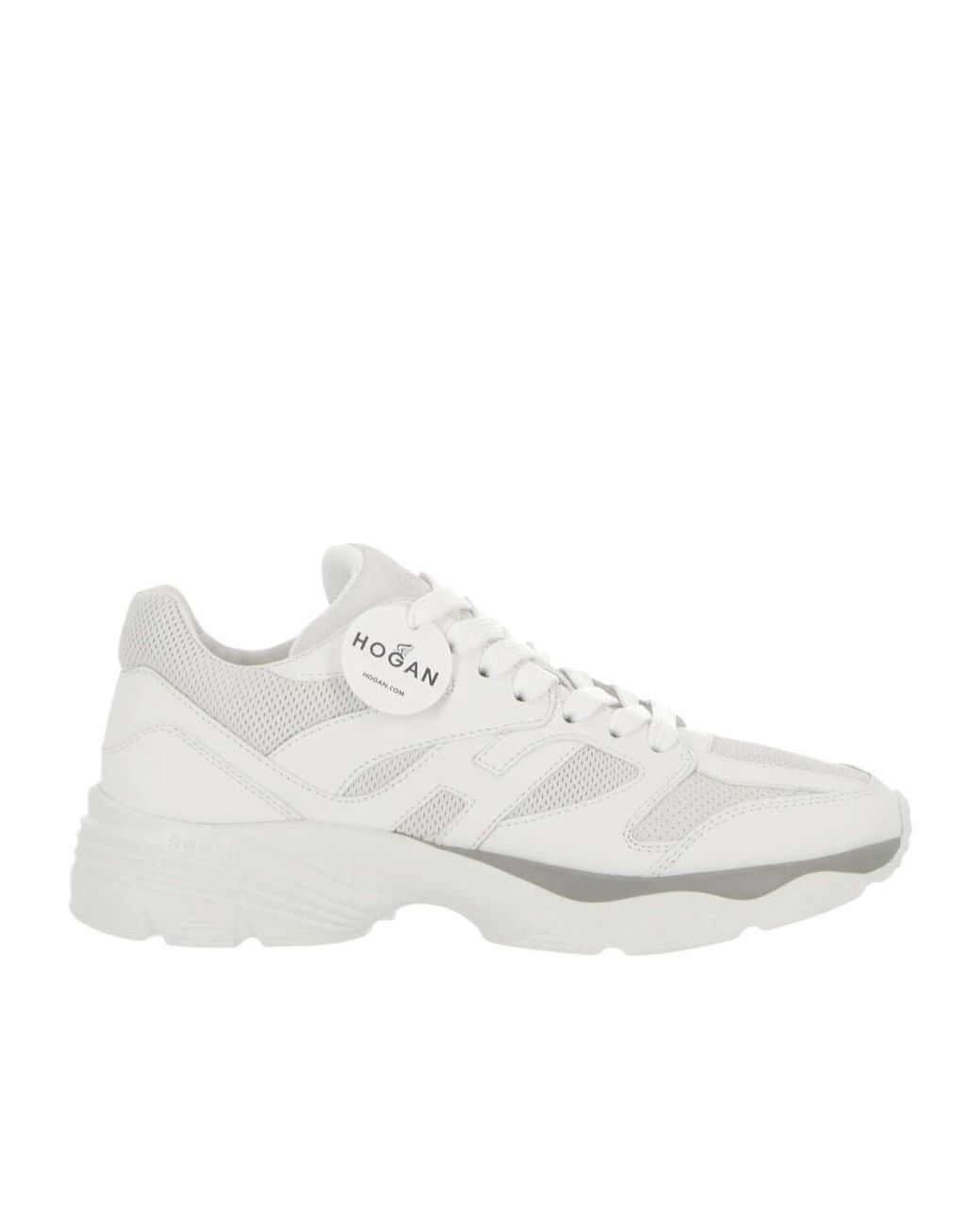 Hogan White H665 Panelled Lace-Up Sneakers