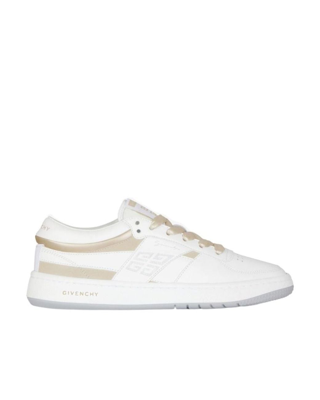 Givenchy White Lace Up Sneakers