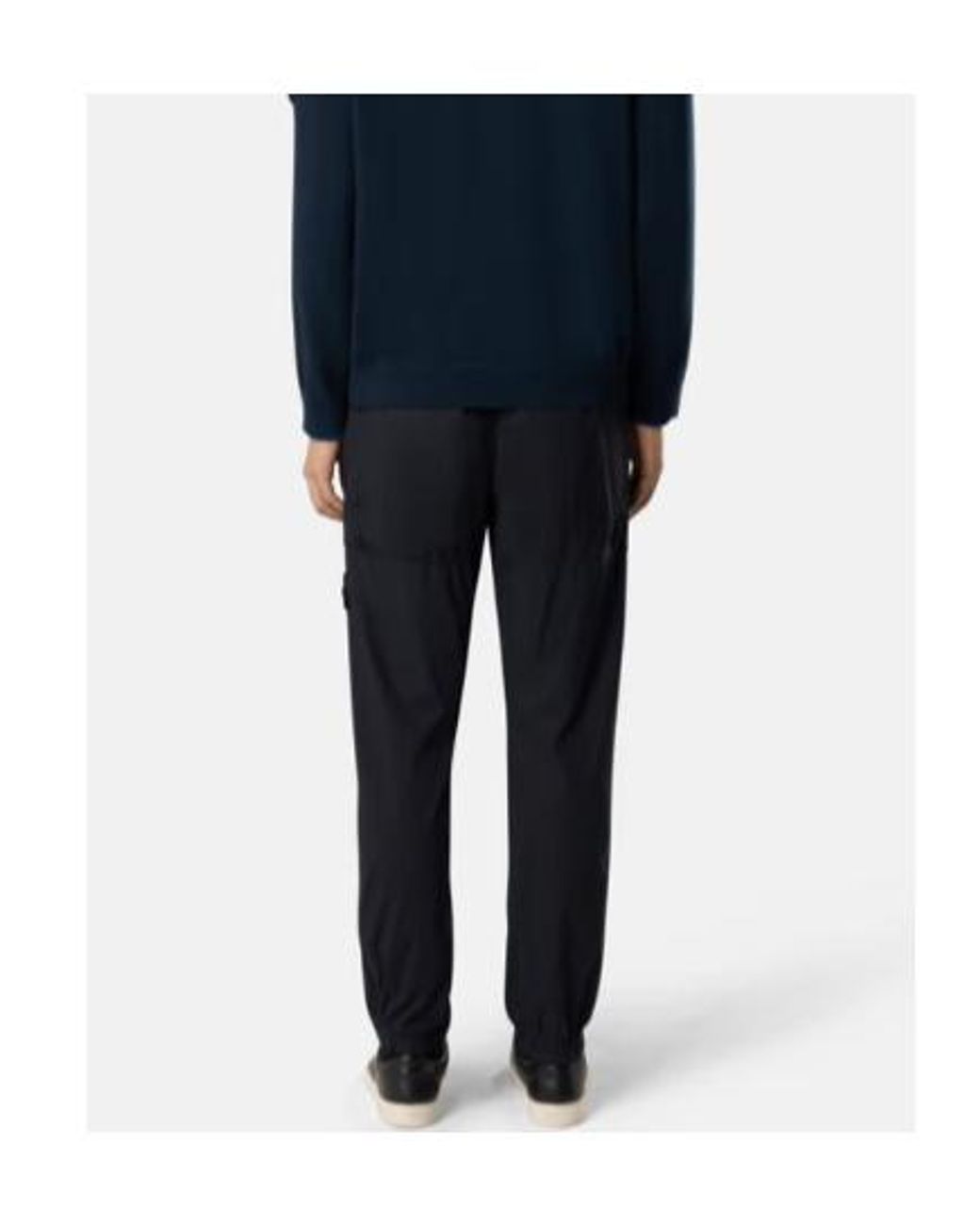 Stone Island Blue Compass-Badge Trousers for men