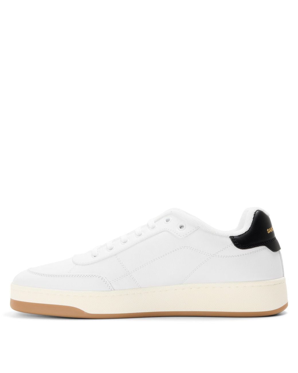 Saint Laurent White Low-Top Sports Shoes for men