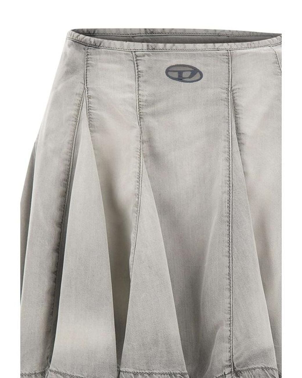 DIESEL Gray De Spiki Fsi Panelled Mini Skirt