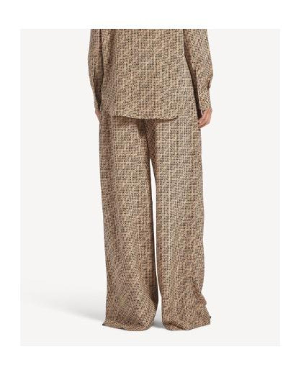 Balenciaga Natural Logo Printed Pyjama Pants