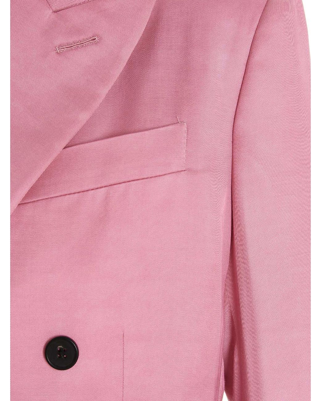 Tom Ford Pink Double-Breasted Blazer