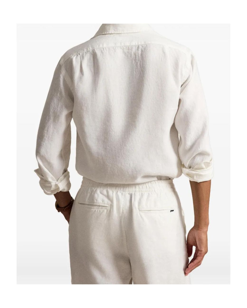 Polo Ralph Lauren White Long Sleeved Shirt for men