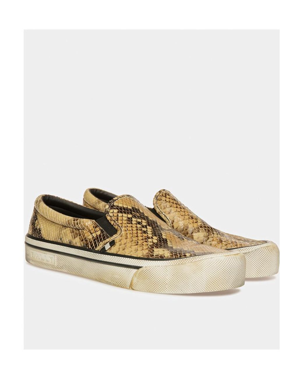 Bally Multicolor Santa Ana Python Printed Sports Shoes for men