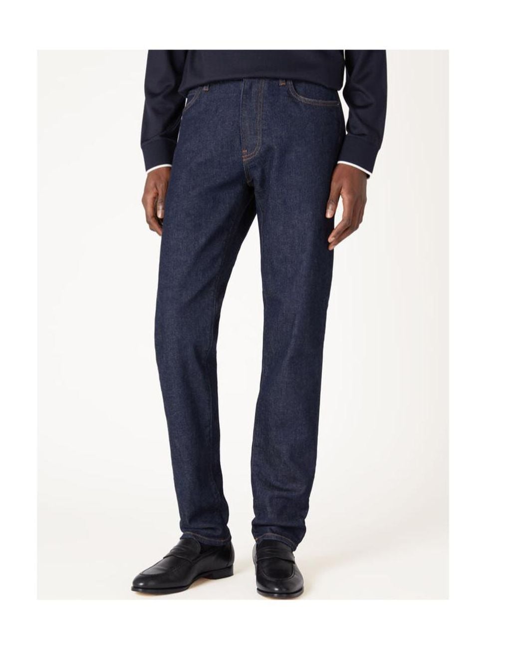Loro Piana Blue Five-Pocket Zip-Fly Jeans for men