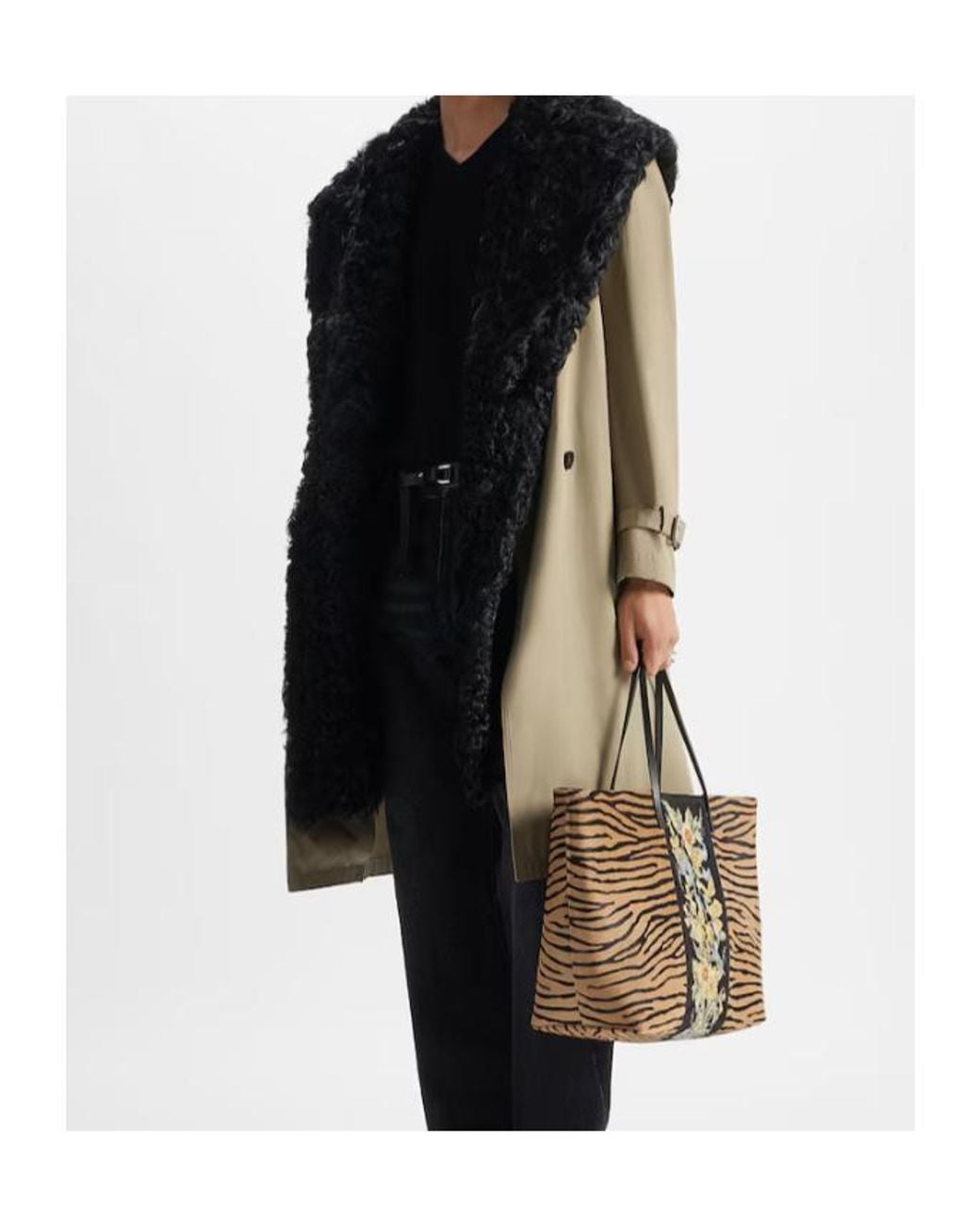 Fendi Multicolor Rope-Coloured Cotton Trench Coat for men