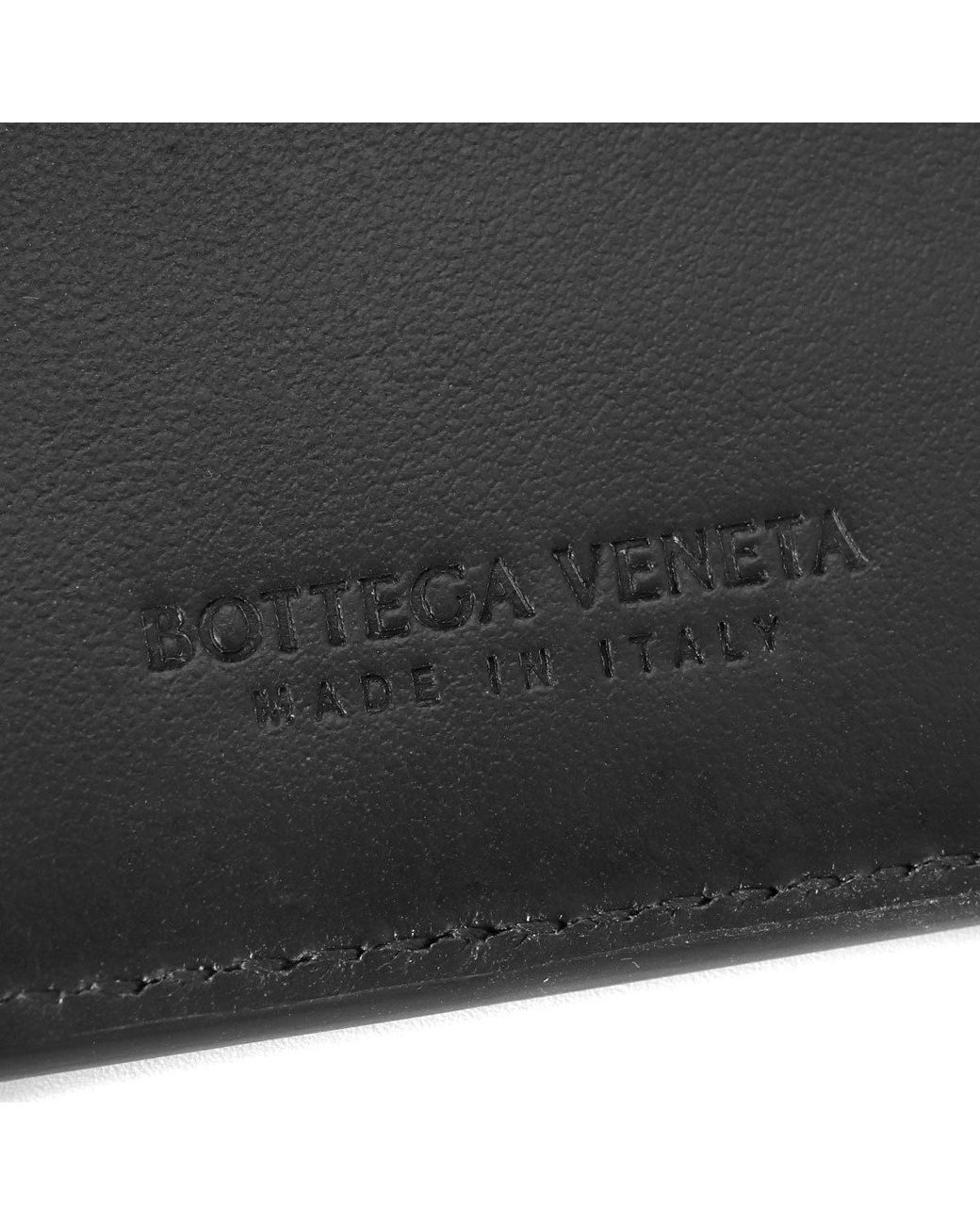 Bottega Veneta Black Logo Wallet for men