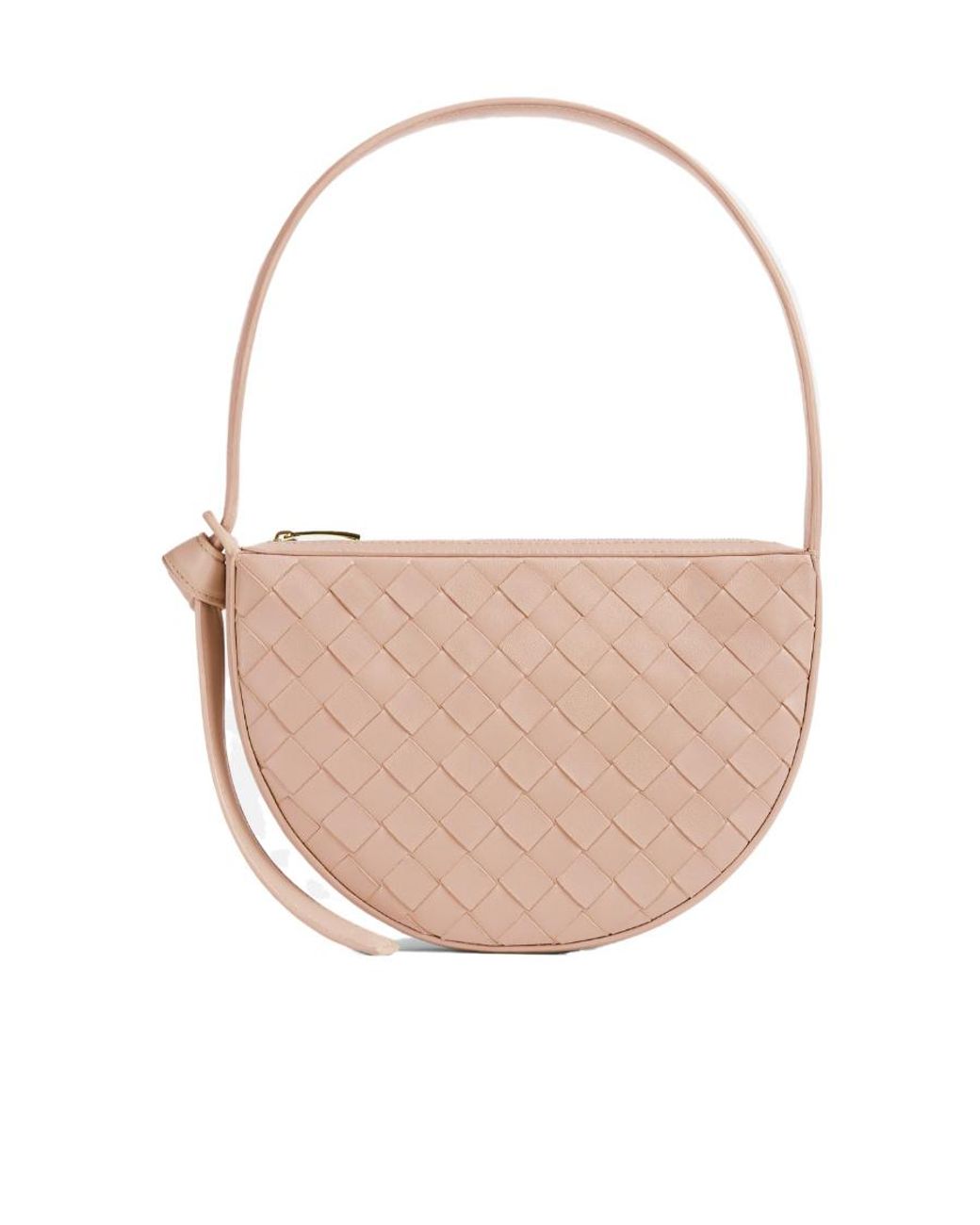 Bottega Veneta Pink Sunrise Zipped Mini Shoulder Bag