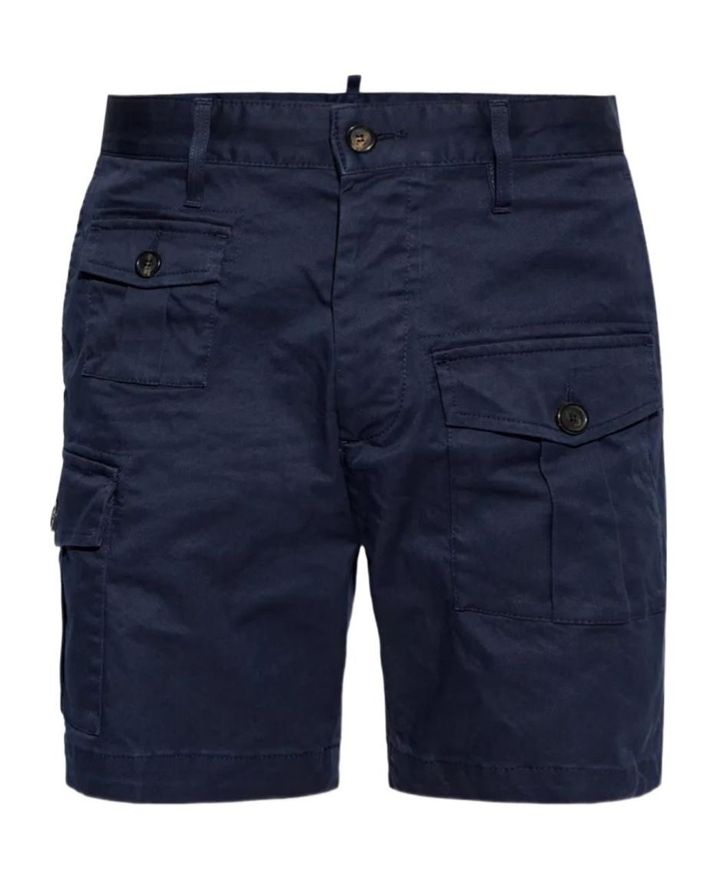 DSquared² Blue Cargo Pocket Shorts for men