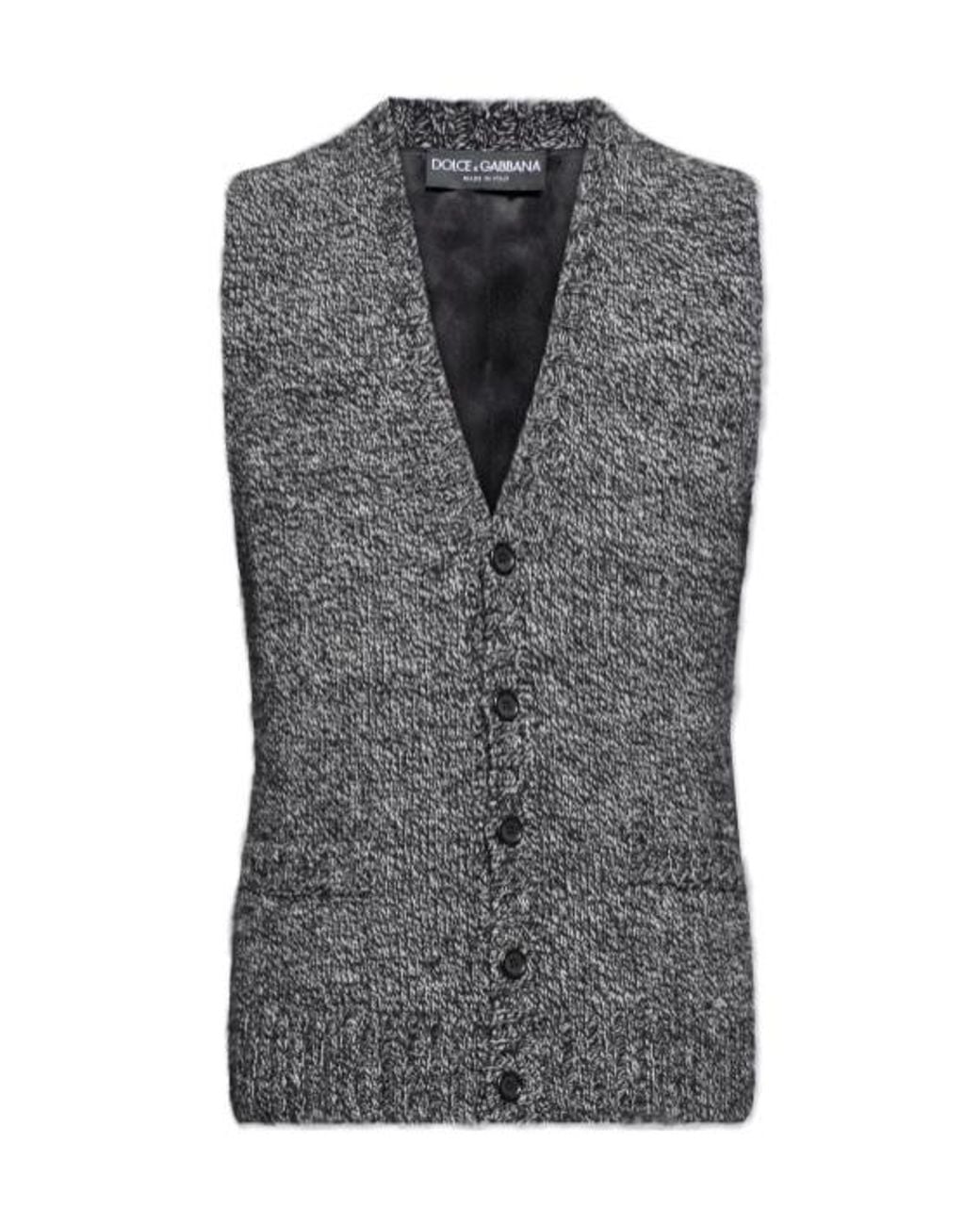 Dolce & Gabbana Gray Vests for men