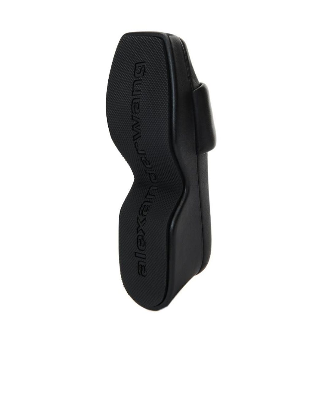 Alexander Wang Black Platform Float Slides