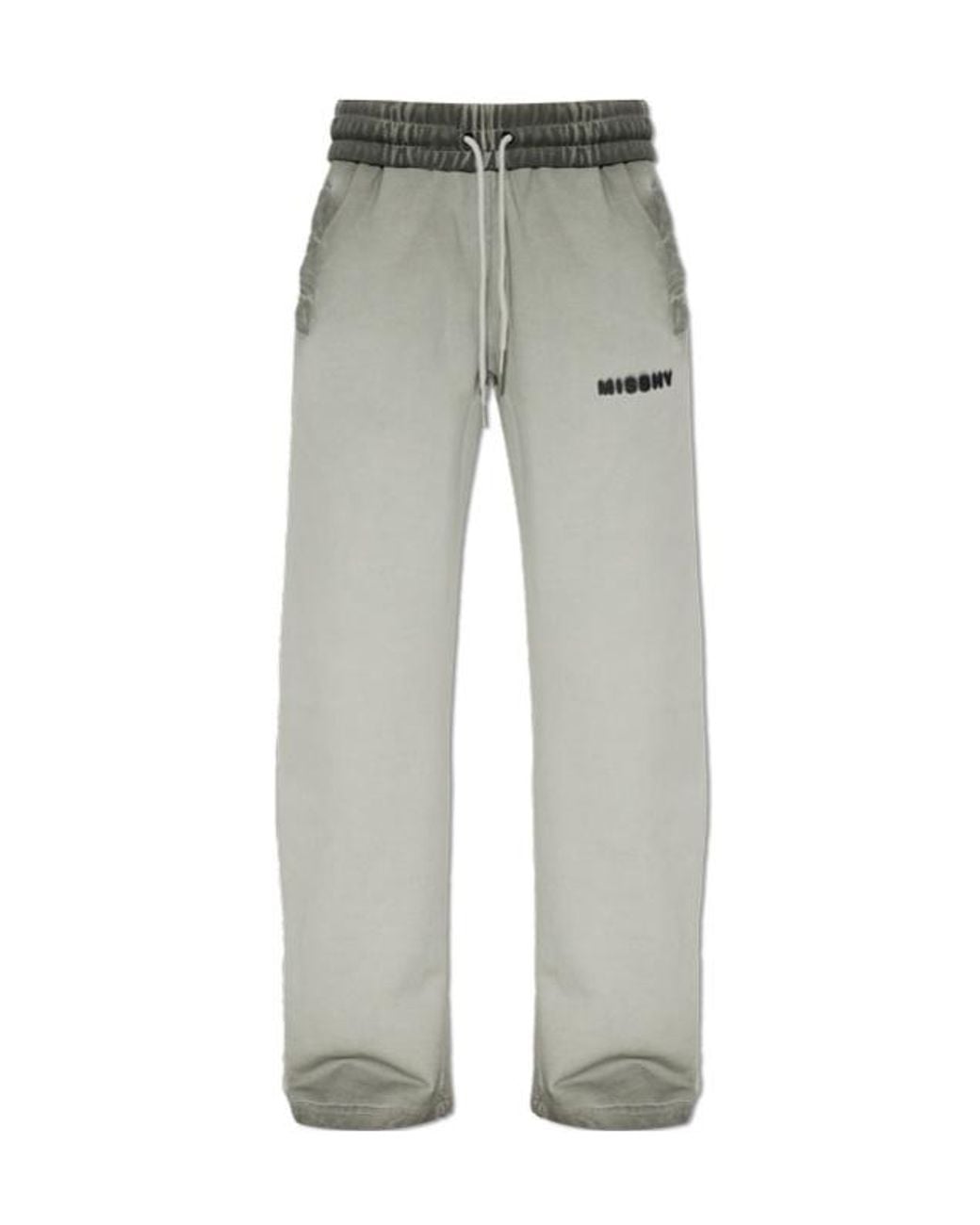 M I S B H V Gray Drawstring Athletic Pants for men
