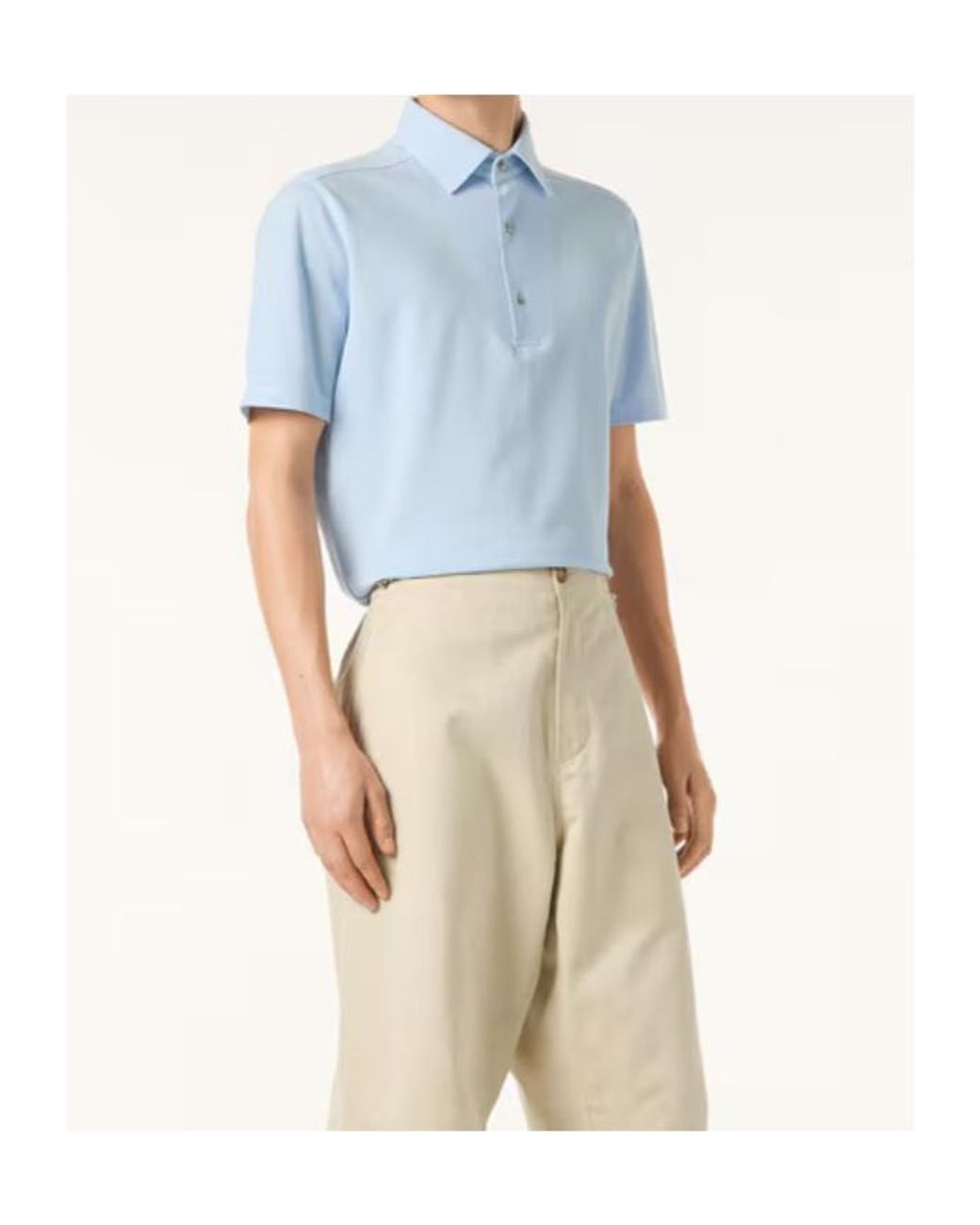 Loro Piana Blue Brenna Polo Shirt for men