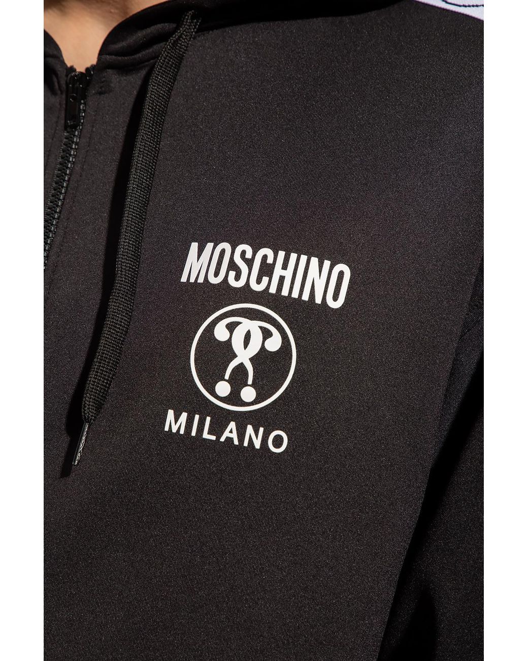 Moschino Black Long-Sleeved Casual Jacket for men