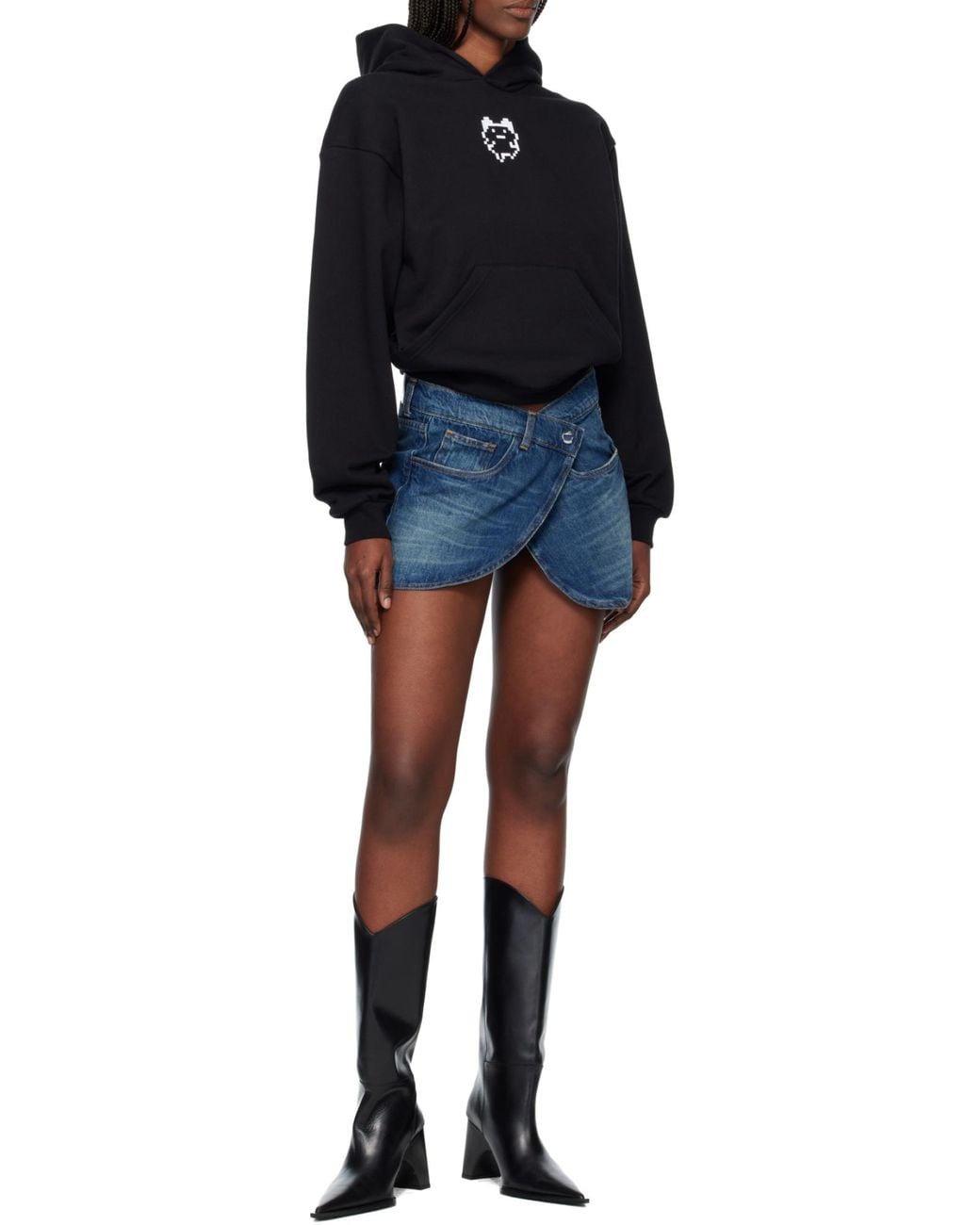 Coperni Black Logo Hooded Sweatshirt