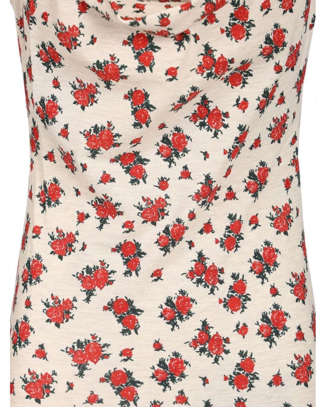 Vivienne Westwood Red Anna Floral Mini Dress