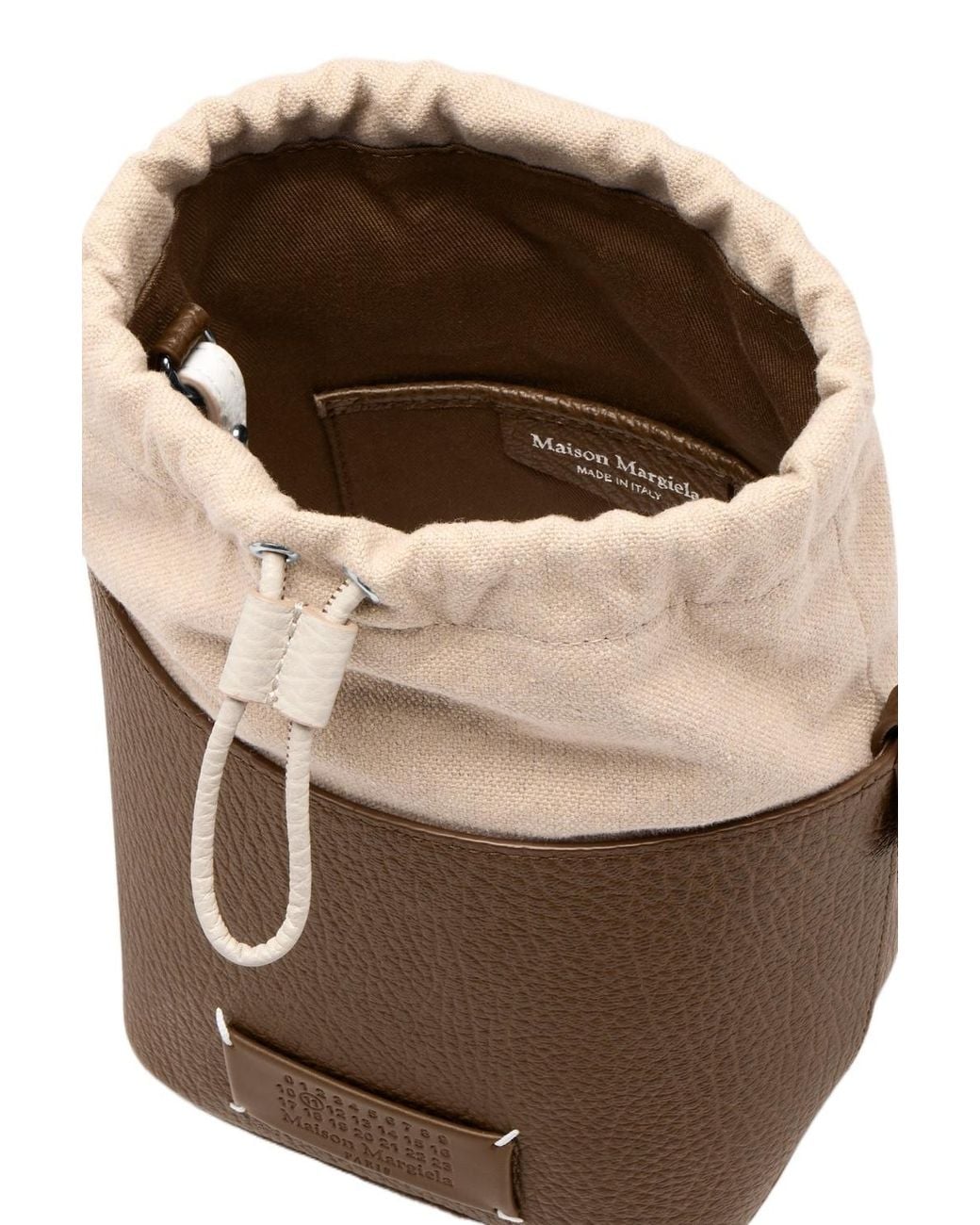 Maison Margiela Brown 5Ac Chain Bucket Bag