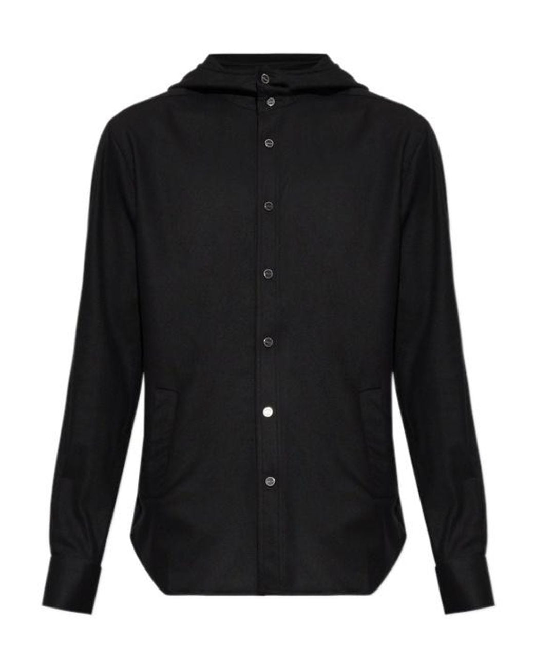 Kiton Black Long-Sleeved Shirt for men