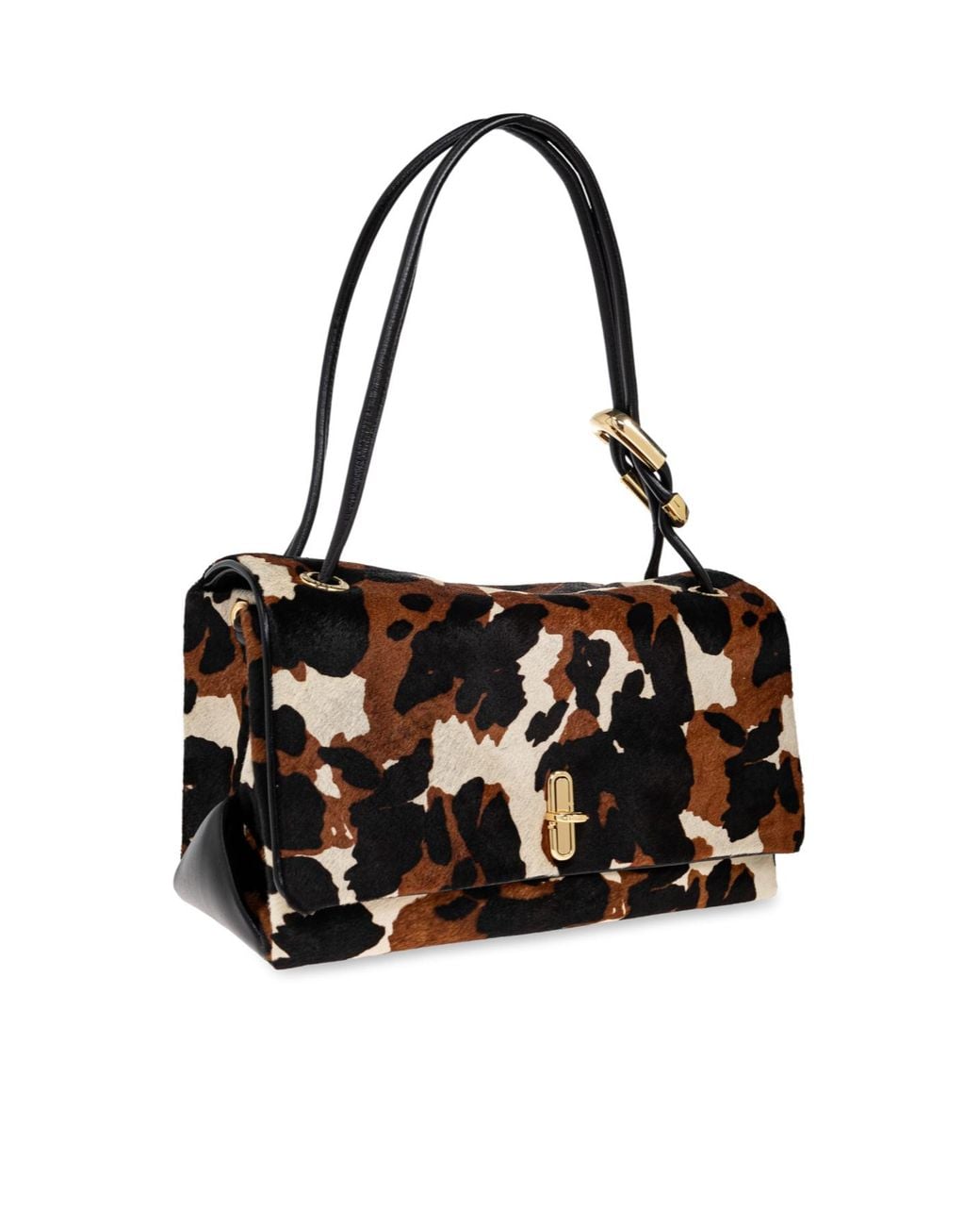 Marc Jacobs Black The Dual Print Large Shoulder Bag