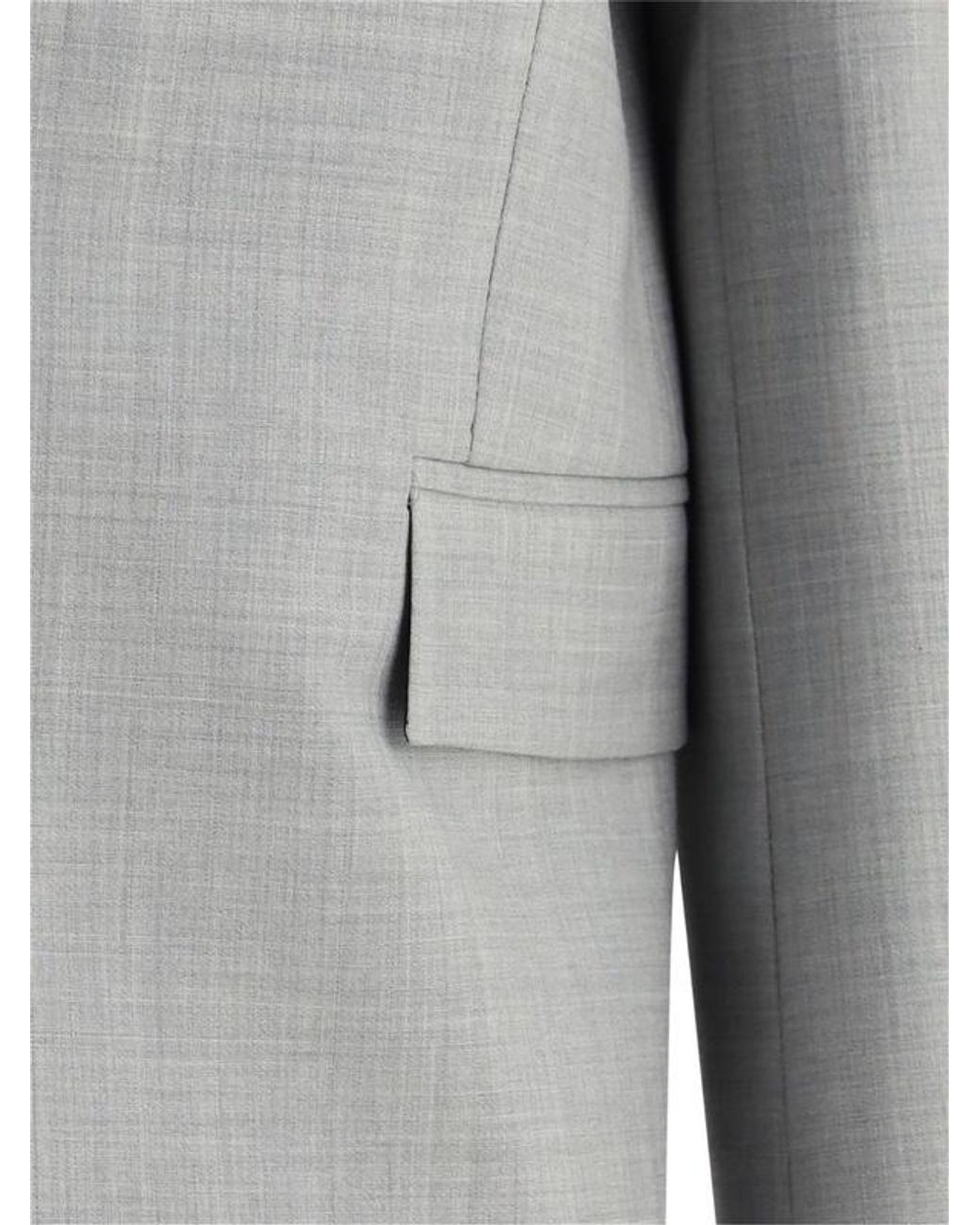 Loewe Gray Single-Breasted Tailored Blazer