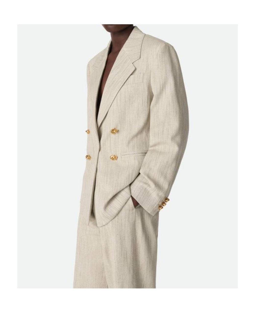 Bottega Veneta Natural Regular Fit Jacket