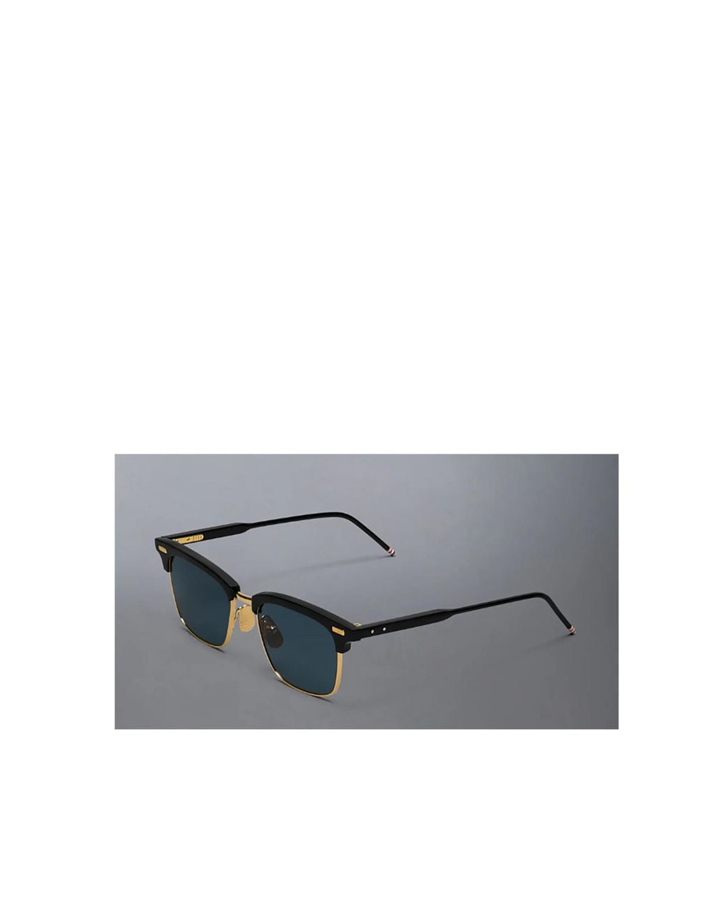 Thom Browne Blue Eyewear Square Frame Sunglasses