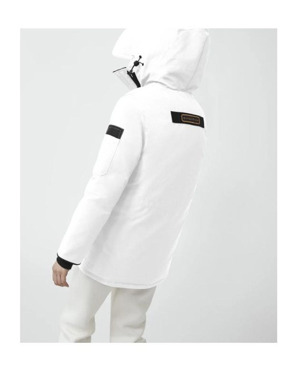 Canada Goose White Expedition Parker Down Jacket