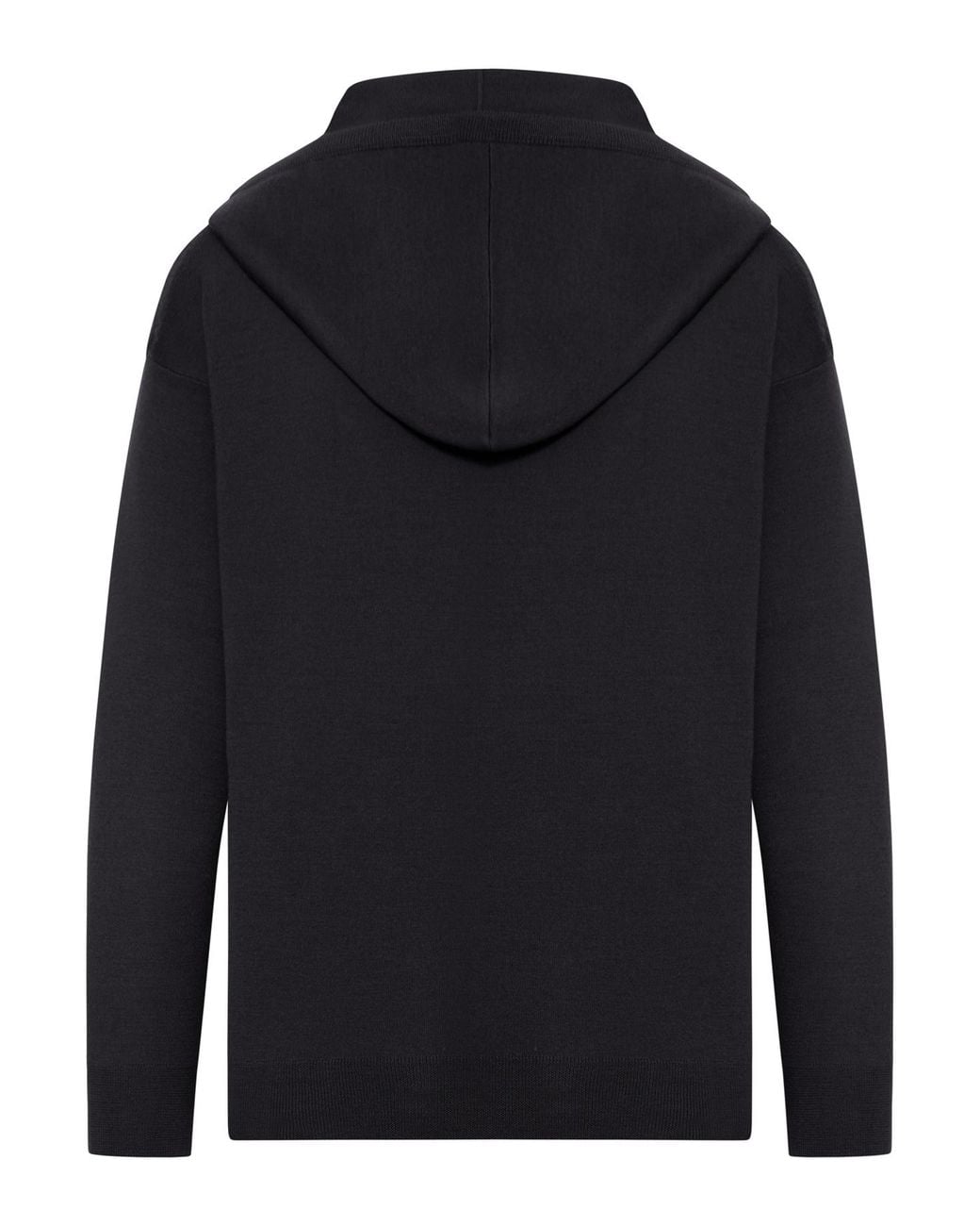 Max Mara Blue Taddeo Drawstring Knitted Hoodie