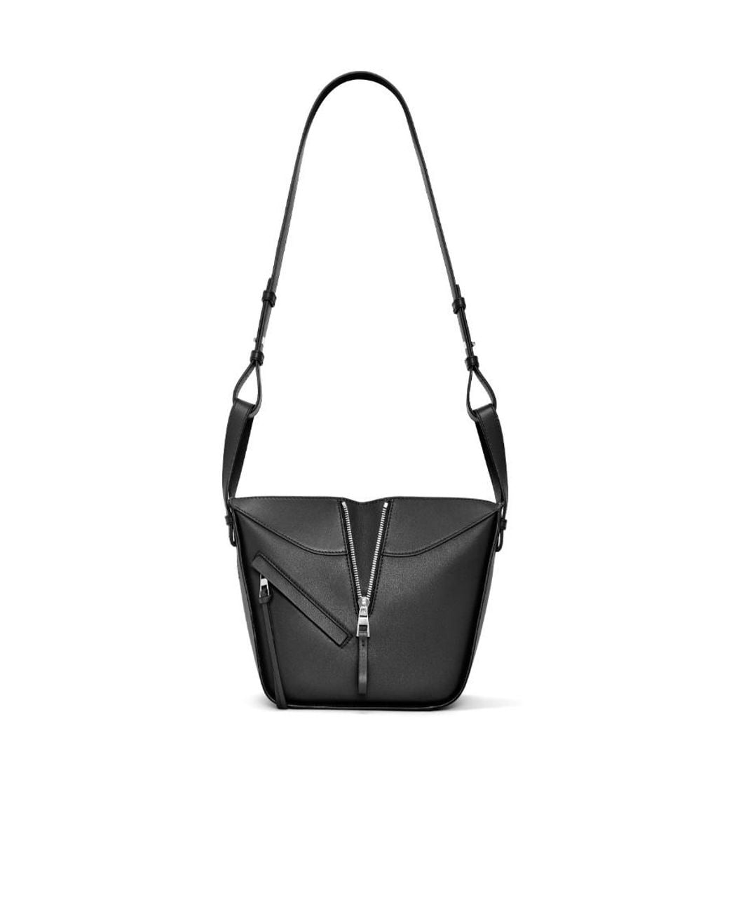Loewe Black Hammock Logo Embossed Shoulder Bag