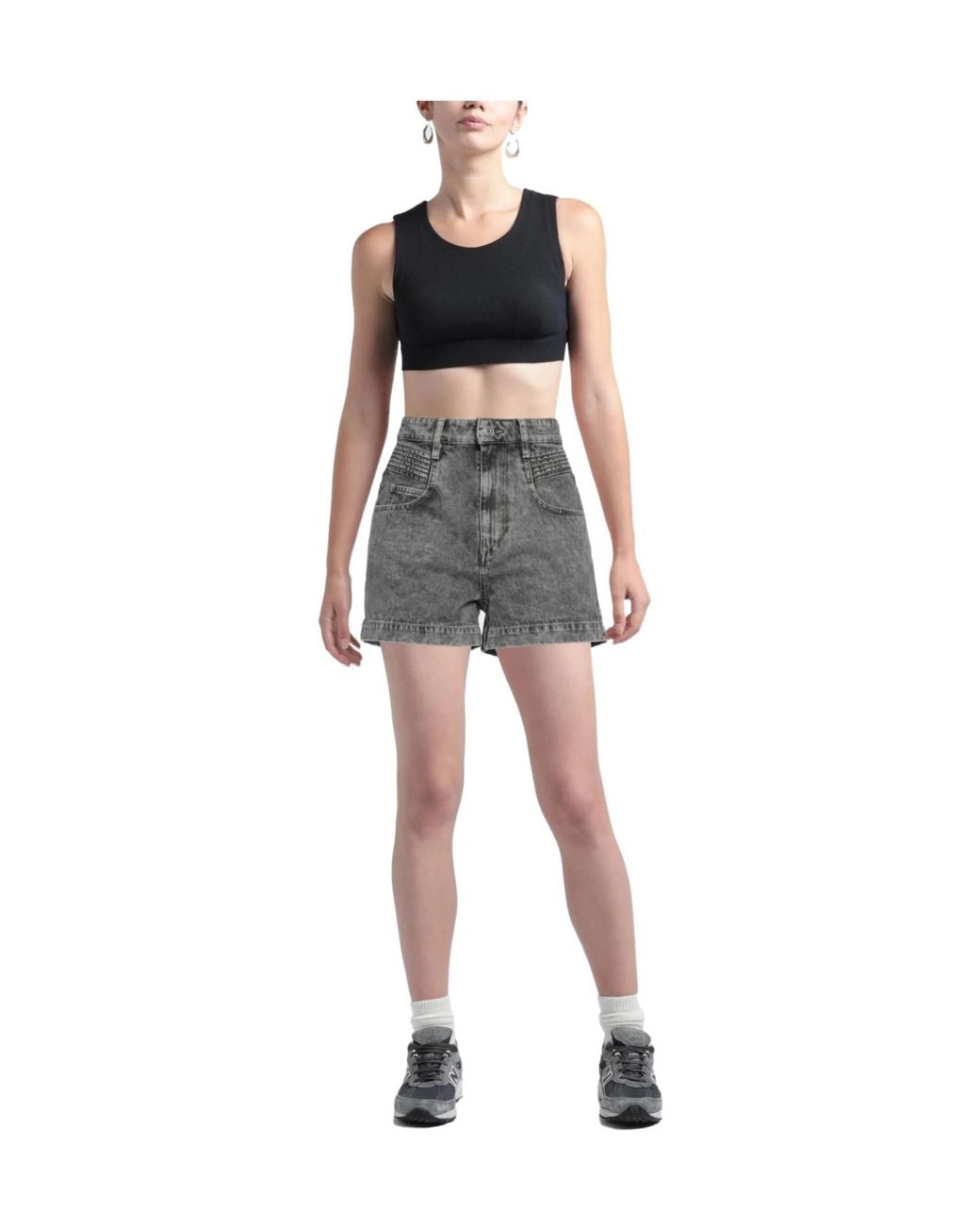 Isabel Marant Gray Denim Shorts