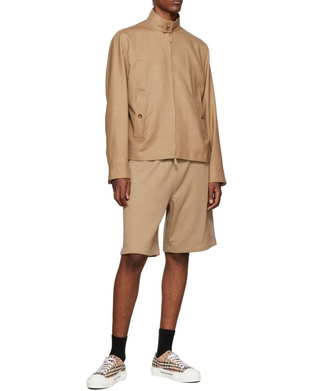 Burberry Natural Goldsmith Zipped Jacket for men