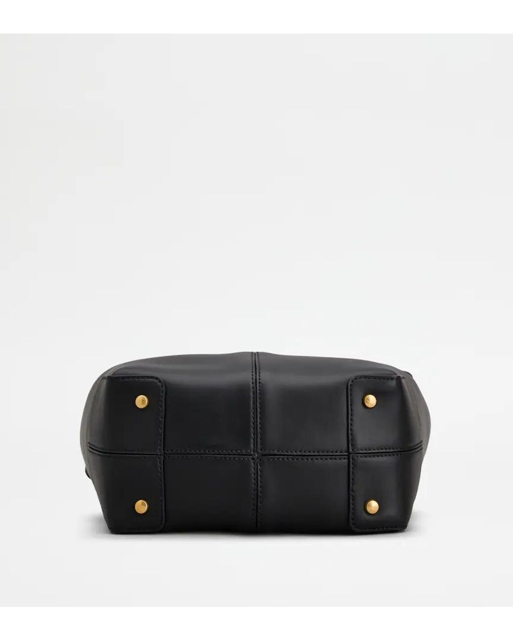 Tod's Black Di Bag Folio Shoulder Bag